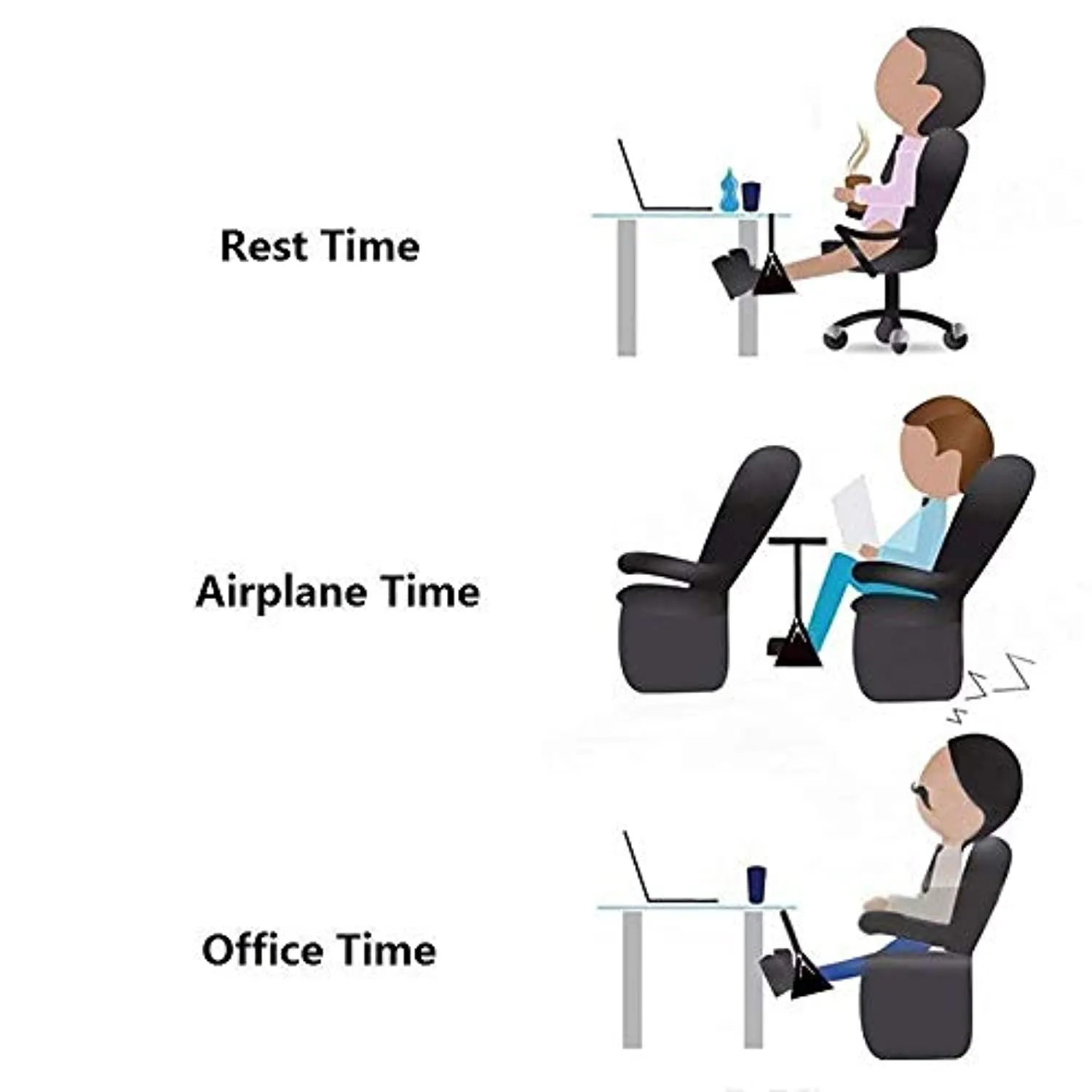 Airplane Footrest - Portable Foot Hammock - Leg Rest for Airplane Travel