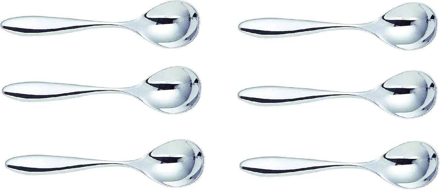 Alessi Mami Tea Spoon, Set of 6 (SG38/7), Silver