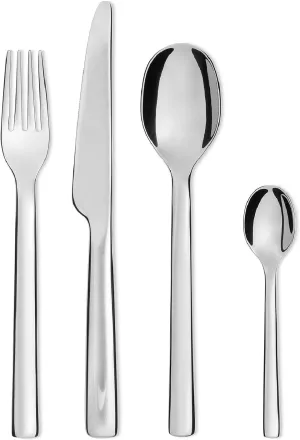 Alessi Ovale Cutlery, 24 Piece Set, Silver