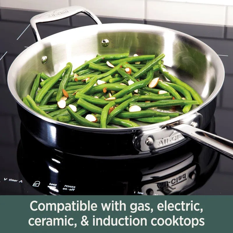 All-Clad D5 Stainless® Brushed 10 Piece Aluminum Cookware Set