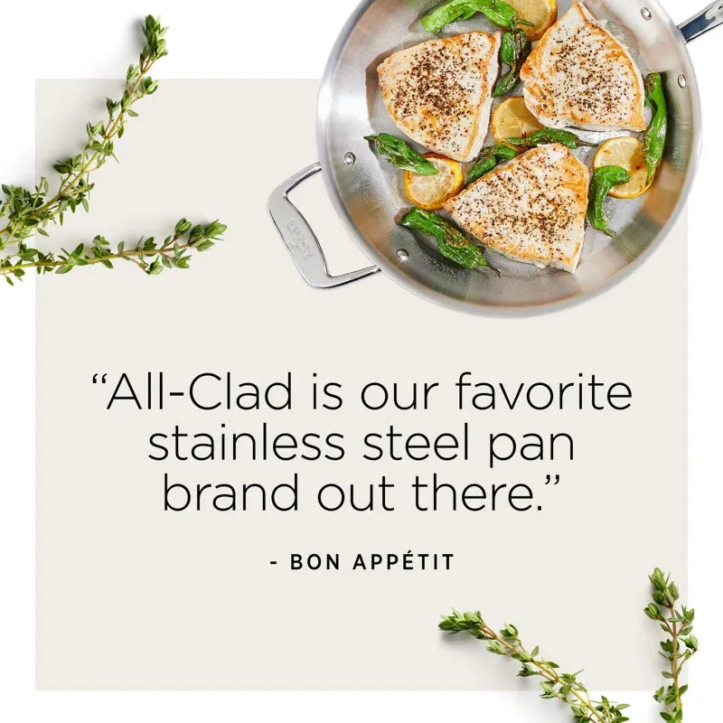 All-Clad D5 Stainless® Brushed 10 Piece Aluminum Cookware Set