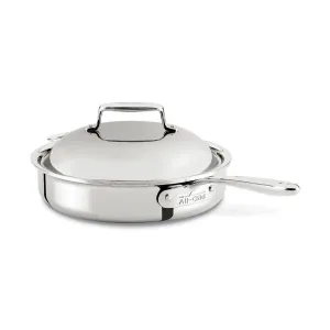 All-Clad d7 Stainless 3 Qt. Pan Roaster with Domed Lid