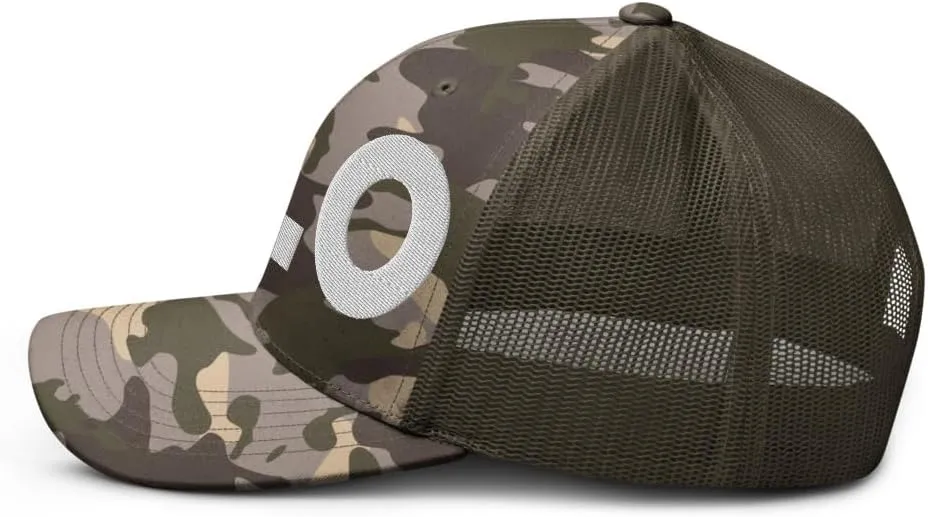 ALO Airport Hat (Embroidered Camouflage Trucker Cap) Flying to Waterloo Airport Gift