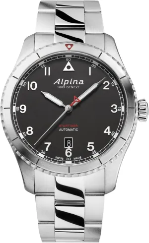 Alpina Startimer Swiss Automatic 3-Hand Stainless Steel Sapphire Crystal Watch, 41mm
