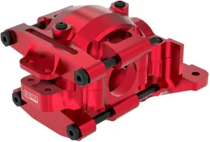 Aluminum 7075 Alloy Rear Upper and Lower Bulkhead for Traxxas 1:16 Mini Maxx 4WD 107154-1 / Mini XRT VXL-3S 108076-1 Monster Truck Upgrades - Red