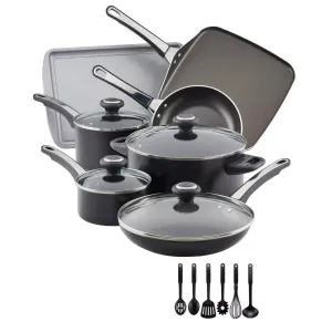 Aluminum Nonstick Set, Performance Set, High Pans Pots and 17-Piece LunaLulink Low-cost deal Black Cookware Efficient communication