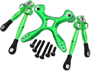 Aluminum Rear Tie Rods with Stabilizer Car Tie Rods for 1/10 Traxxas Ford GT 4-Tec 2.0 83056-4/4-Tec 3.0 93054-4 - 1 Set Green
