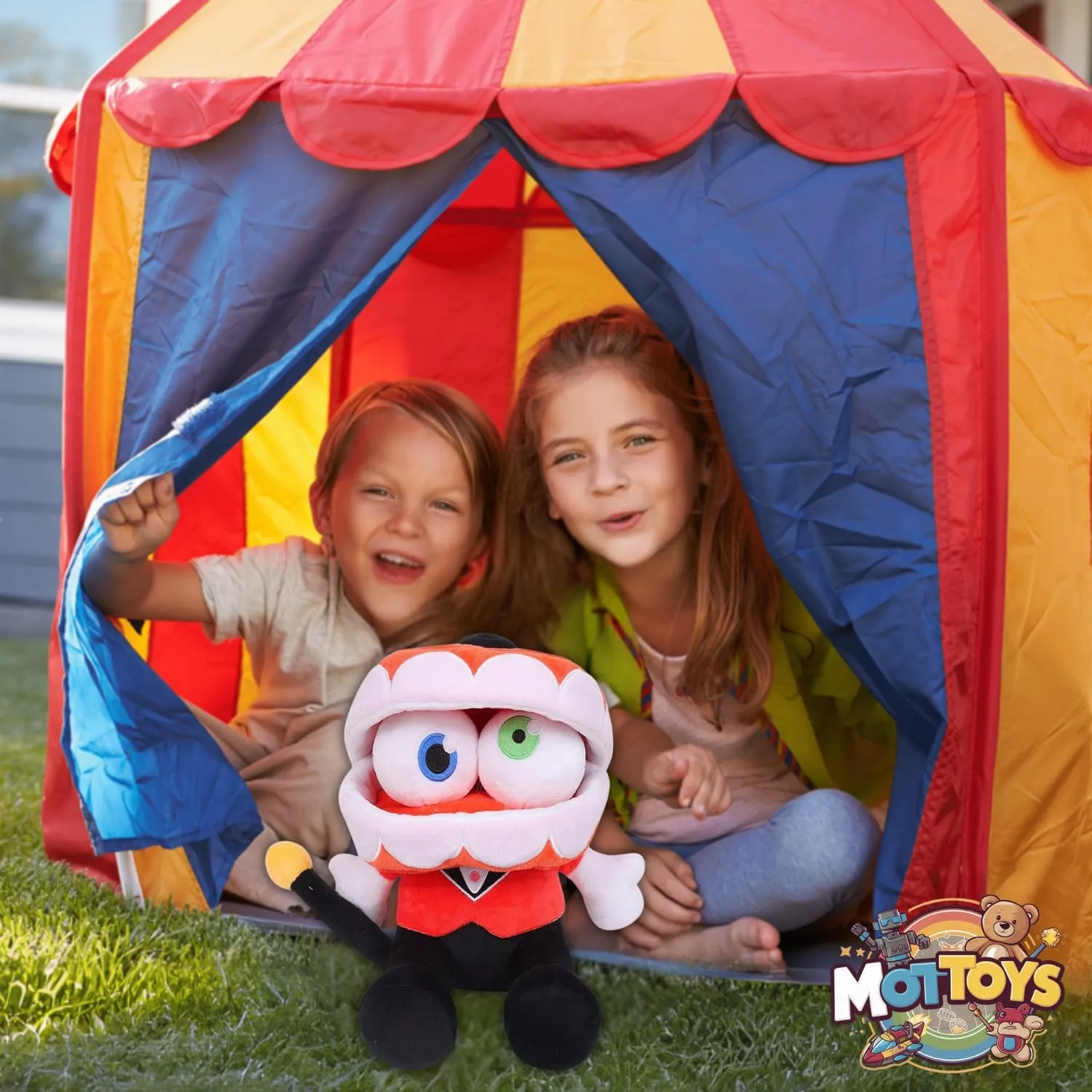Amazing Plush - 10" Upgraded Circus Plushies - Stuffed Animal Hammock Corner - Soft Pillow for Home Decorations - Hugging Figures for Boys and Girls - Stuffed Animal Toys