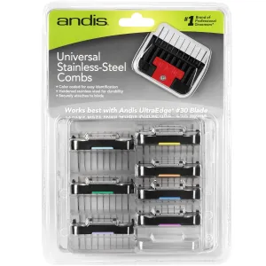 Andis - Set of stainless steel lifting combs 8