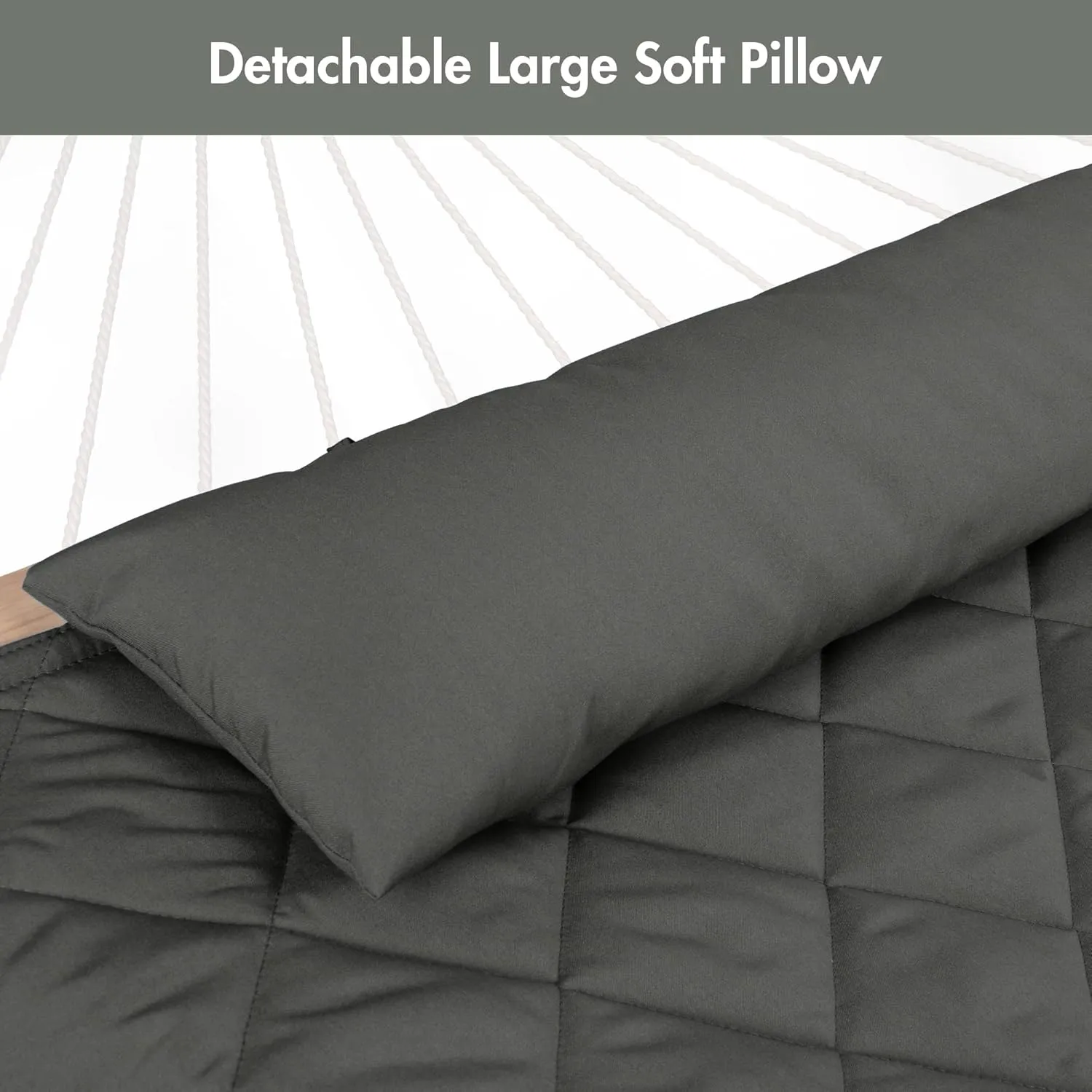 ANOW Portable Hammock Pad with Hammock Pillow, Replacement Hammock Pad, Grey