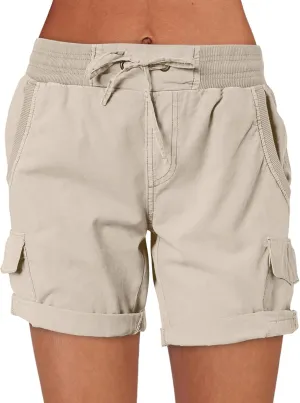 ANRABESS Womens Summer Shorts 2025 Dressy Casual Hiking Cargo Shorts Trendy Outdoor Outfits 6 Pockets