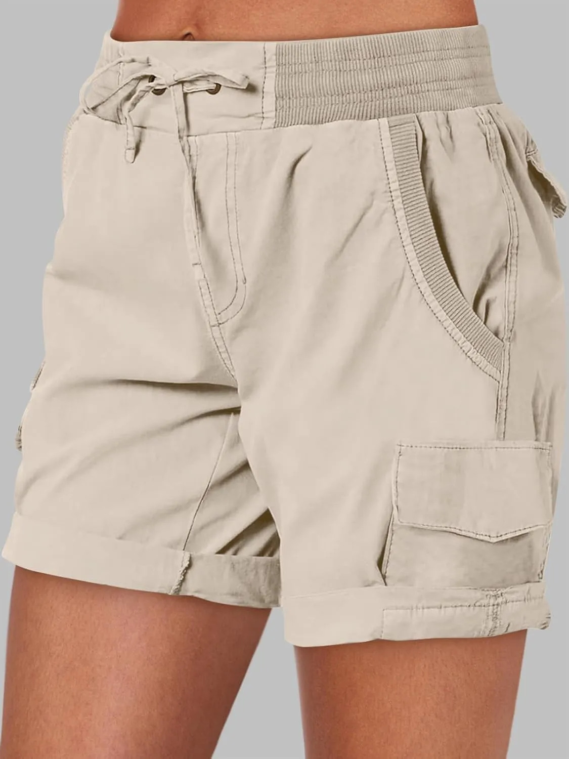ANRABESS Womens Summer Shorts 2025 Dressy Casual Hiking Cargo Shorts Trendy Outdoor Outfits 6 Pockets
