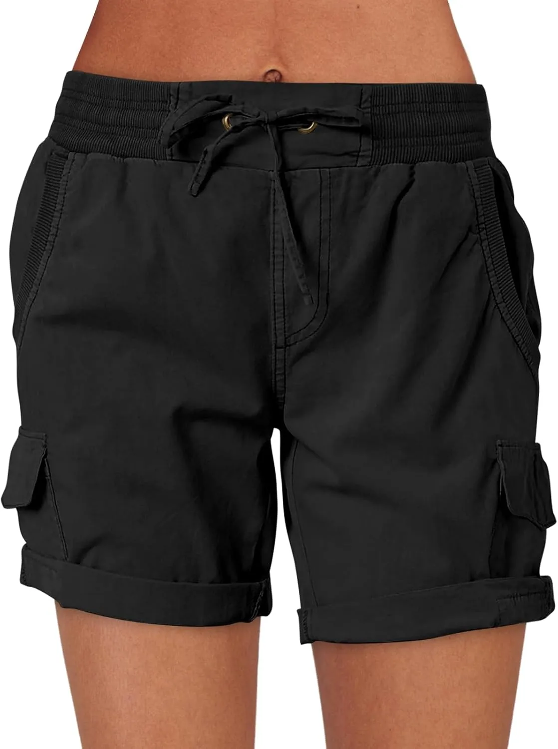 ANRABESS Womens Summer Shorts 2025 Dressy Casual Hiking Cargo Shorts Trendy Outdoor Outfits 6 Pockets