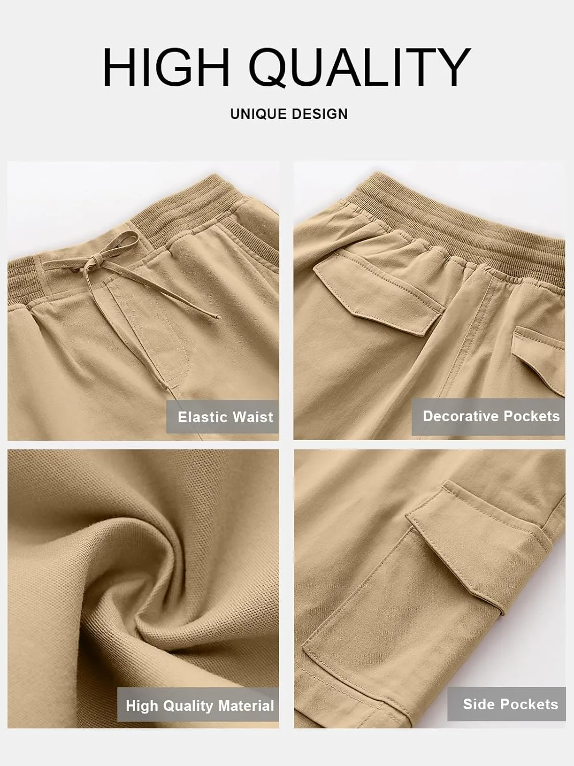 ANRABESS Womens Summer Shorts 2025 Dressy Casual Hiking Cargo Shorts Trendy Outdoor Outfits 6 Pockets