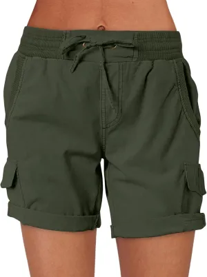ANRABESS Womens Summer Shorts 2025 Dressy Casual Hiking Cargo Shorts Trendy Outdoor Outfits 6 Pockets