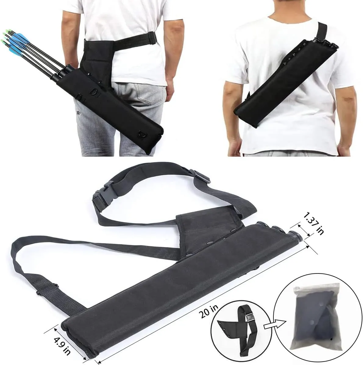 Archery Recurve Bow and Arrows Set for Adults Metal Riser 51" Longbow Kit Right Hand Straight Bow for Beginner Outdoor Hunting Shooting Practice