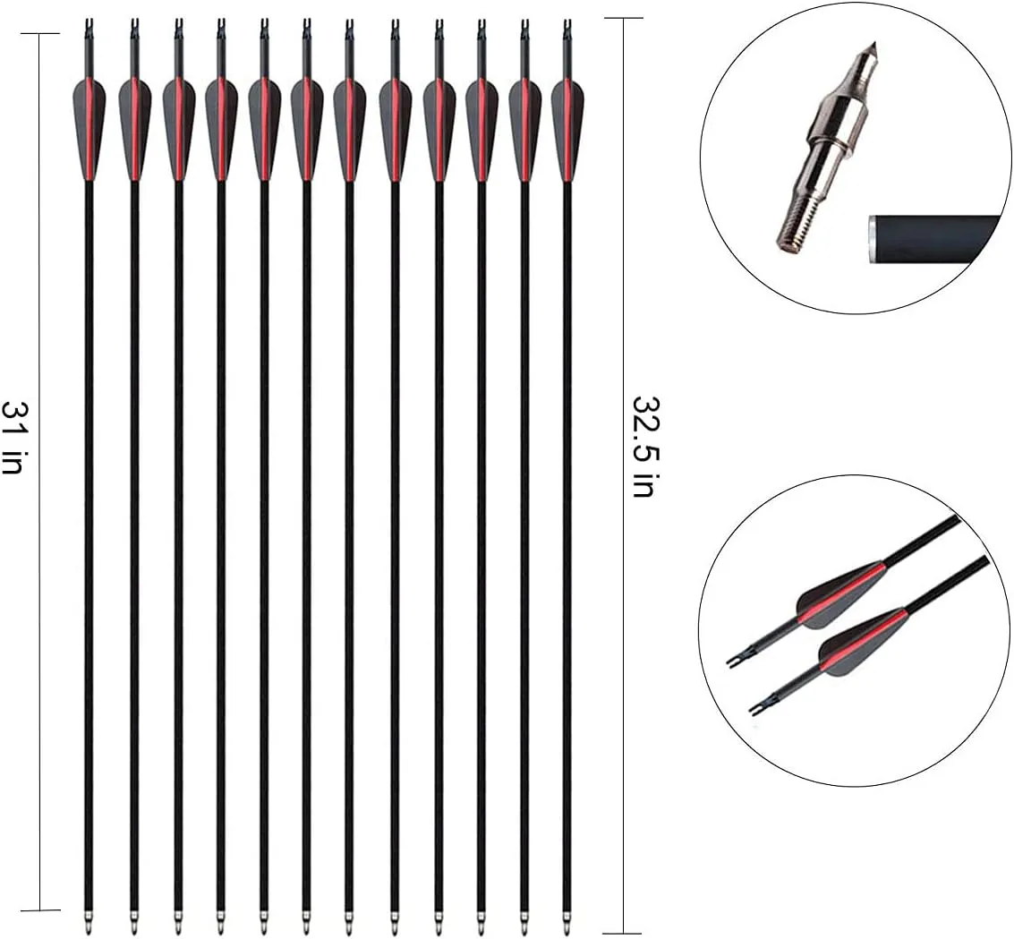 Archery Recurve Bow and Arrows Set for Adults Metal Riser 51" Longbow Kit Right Hand Straight Bow for Beginner Outdoor Hunting Shooting Practice