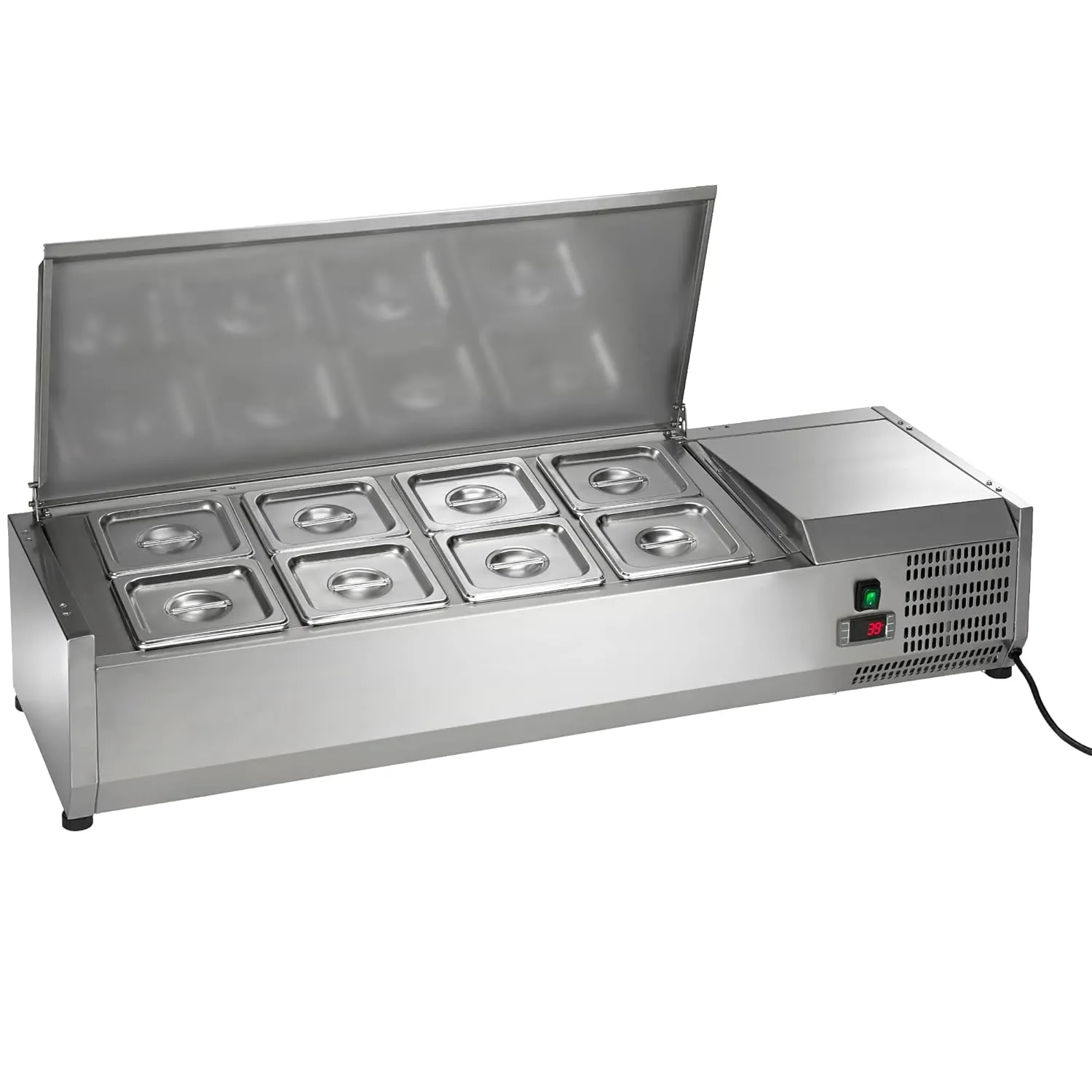Arctic Air ACP48 47.25-Inch Countertop Refrigerated Sandwich/Salad Prep Table, Stainless Steel, 115v