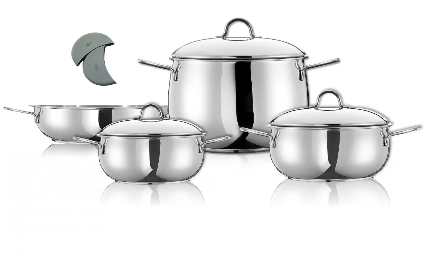Arimi Bella 7-piece Italian Stainless Steel Cookware Set|Arimi Bella Batterie De Cuisine Italienne En Acier Inoxydable 7 Pieces