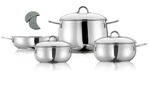 Arimi Bella 7-piece Italian Stainless Steel Cookware Set|Arimi Bella Batterie De Cuisine Italienne En Acier Inoxydable 7 Pieces