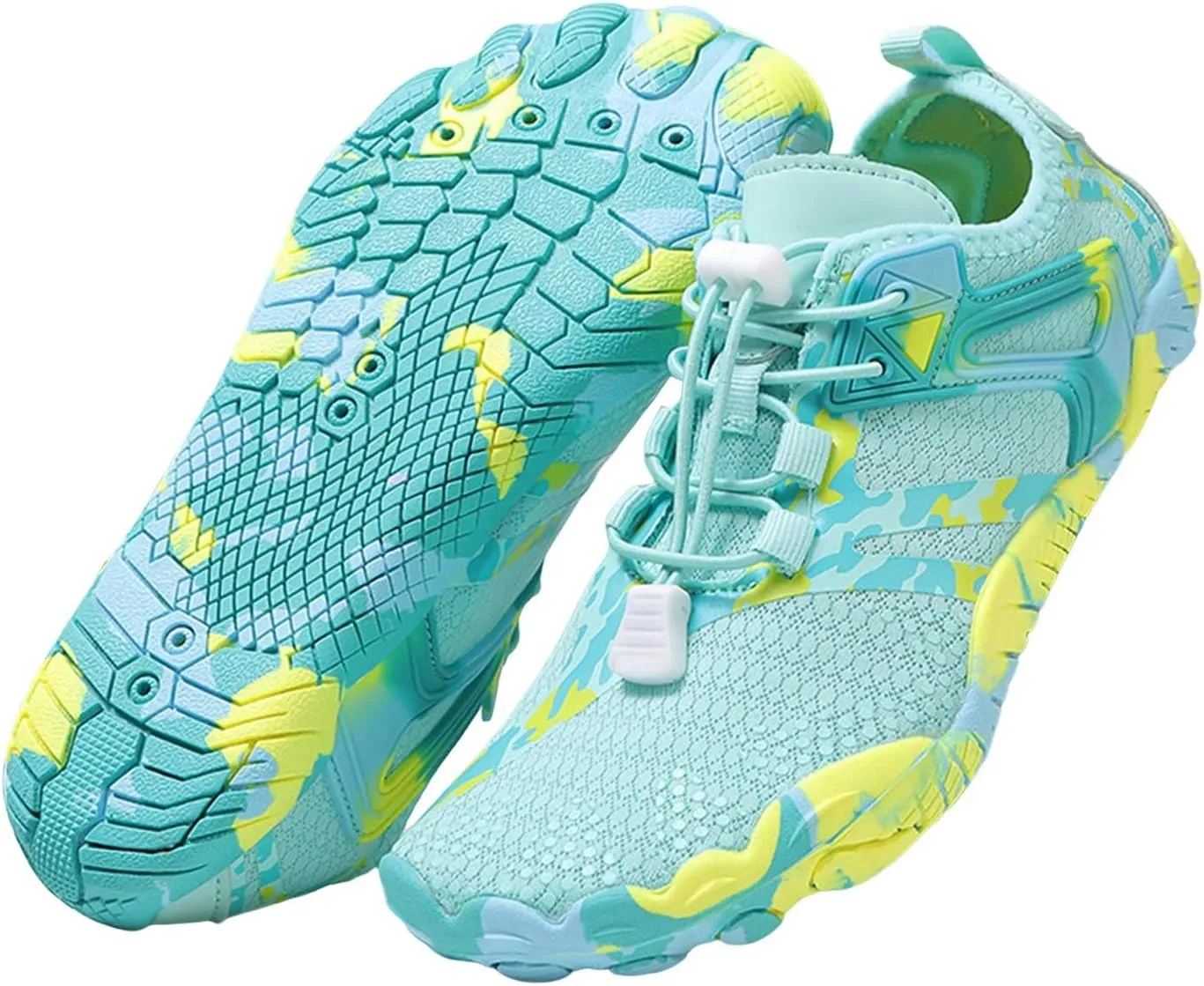 Athletic Hiking Water Shoes Womens Mens Quick Dry Barefoot for Beach Walking Kayaking Surfing Training Aqua Shoes with Comfy Cushion Sole Summer Wading Shoe with Adjustable Lace for Men Women