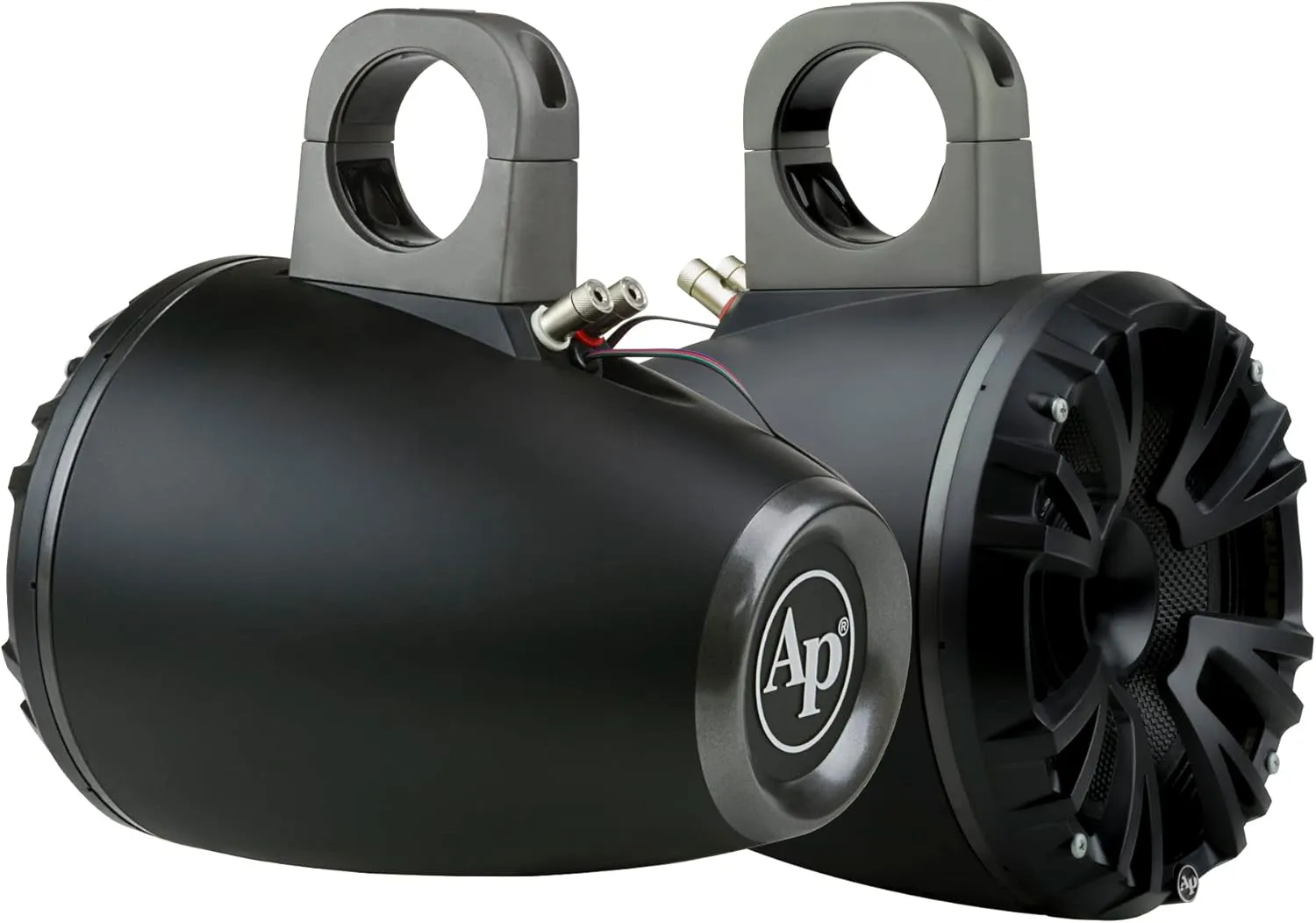 Audiopipe APMP-843TWR 8" Marine Wakeboard Tower Speakers with Integrated LED Lighting 300 Watts