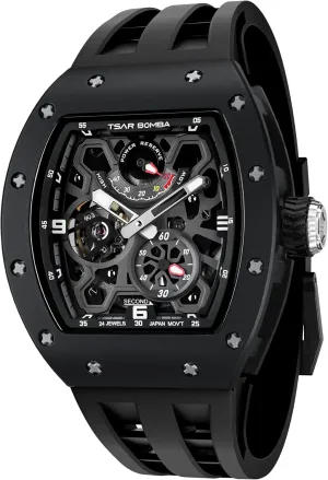 Automatic Watch for Men Mechanical Skeleton Watch, 50M Waterproof Power Reserve Mens Watches Unique Gifts for Men
