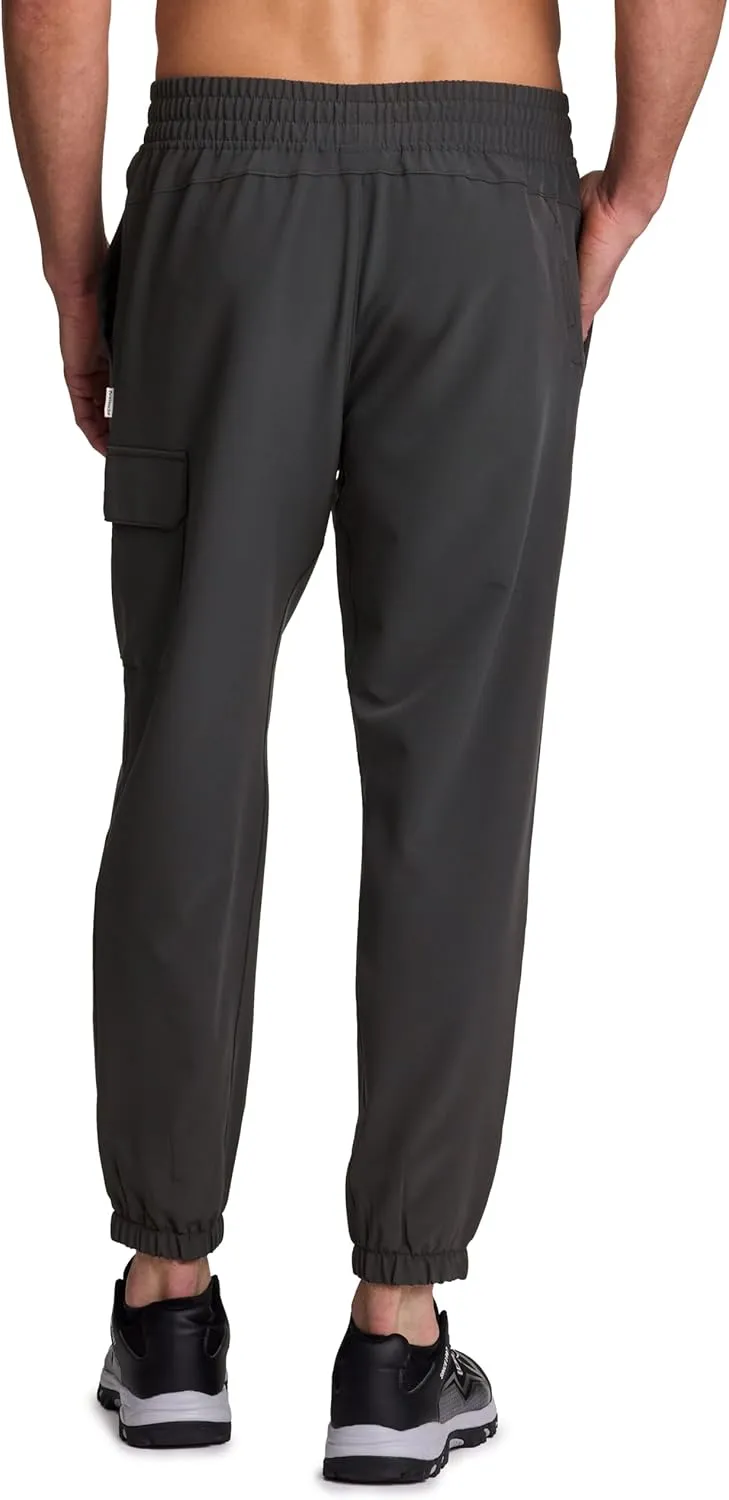 Avalanche Men's Hiking Joggers Lightweight Woven Cargo Jogger Pants with Pockets