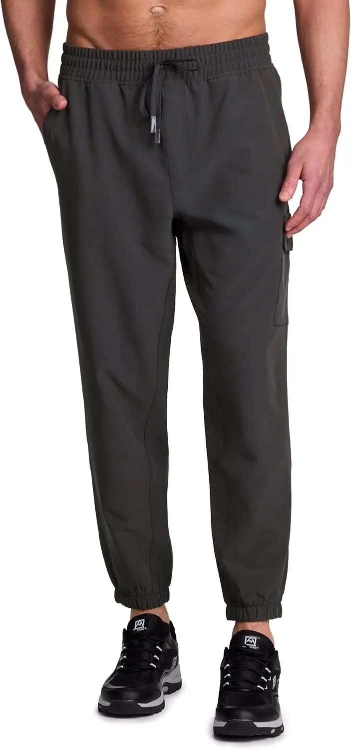 Avalanche Men's Hiking Joggers Lightweight Woven Cargo Jogger Pants with Pockets