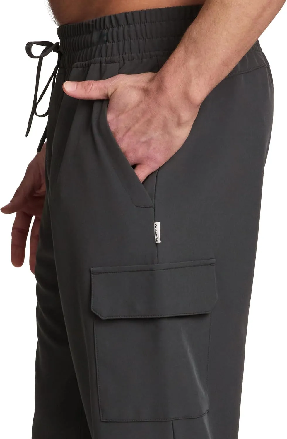 Avalanche Men's Hiking Joggers Lightweight Woven Cargo Jogger Pants with Pockets