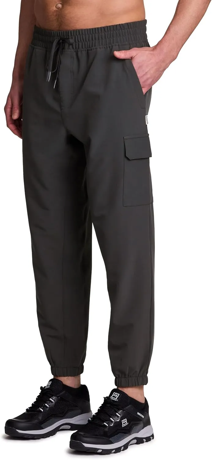 Avalanche Men's Hiking Joggers Lightweight Woven Cargo Jogger Pants with Pockets