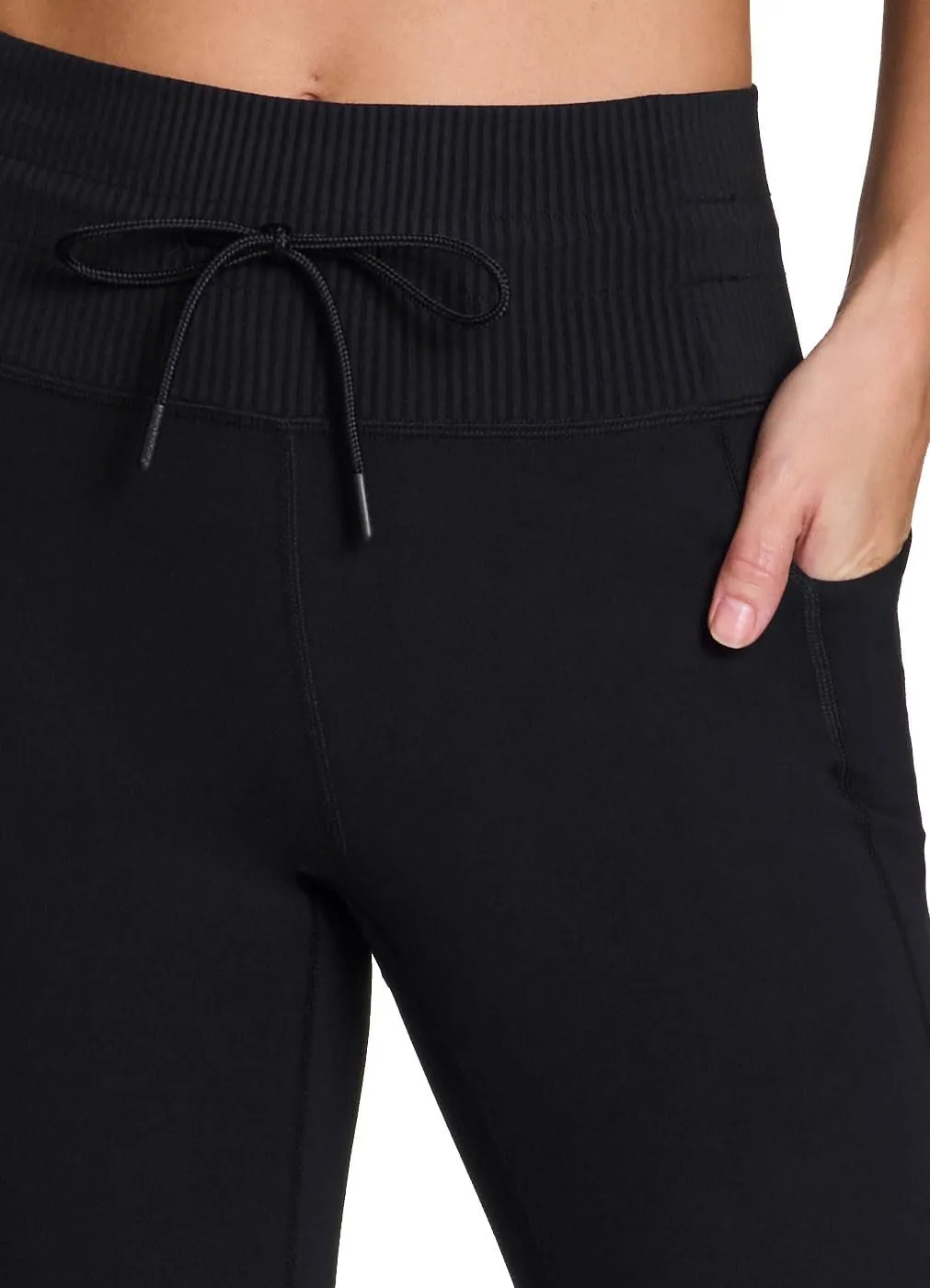 Avalanche Women's Drawstring Waist Gym Hiking Legging Fitted Jogger with Pockets