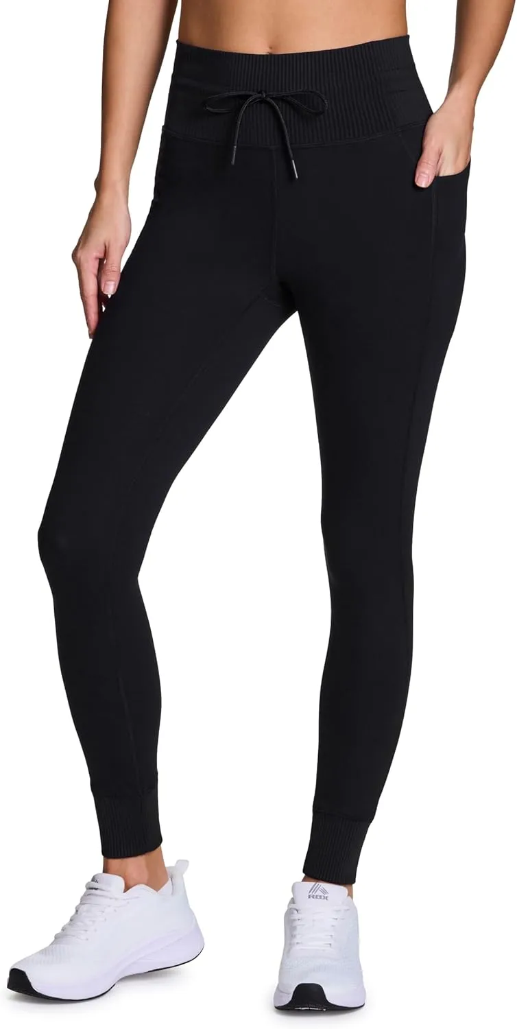 Avalanche Women's Drawstring Waist Gym Hiking Legging Fitted Jogger with Pockets
