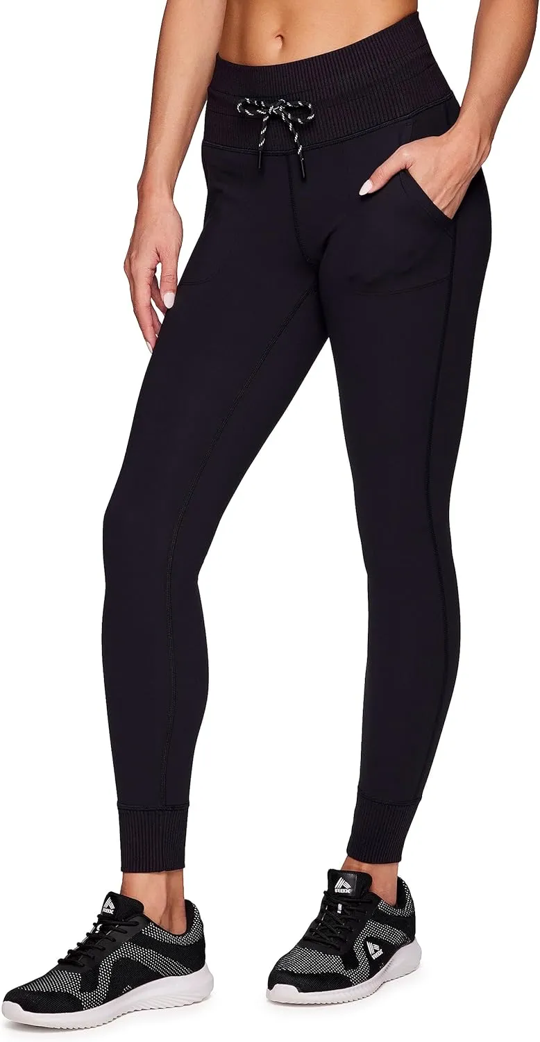 Avalanche Women's Drawstring Waist Gym Hiking Legging Fitted Jogger with Pockets