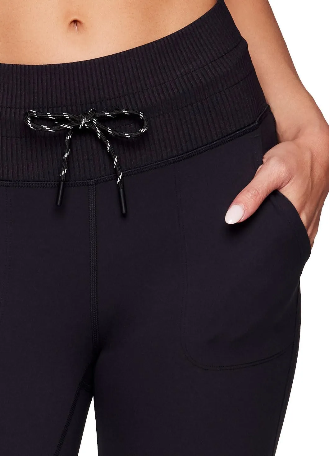 Avalanche Women's Drawstring Waist Gym Hiking Legging Fitted Jogger with Pockets