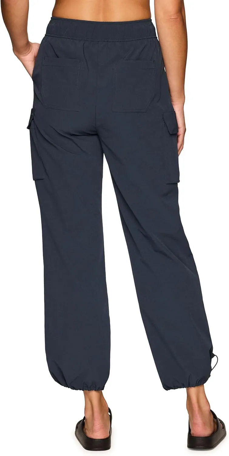 Avalanche Women's Parachute Pants, Ripstop Cargo Pants Lightweight Quick Drying Hiking Joggers for Women