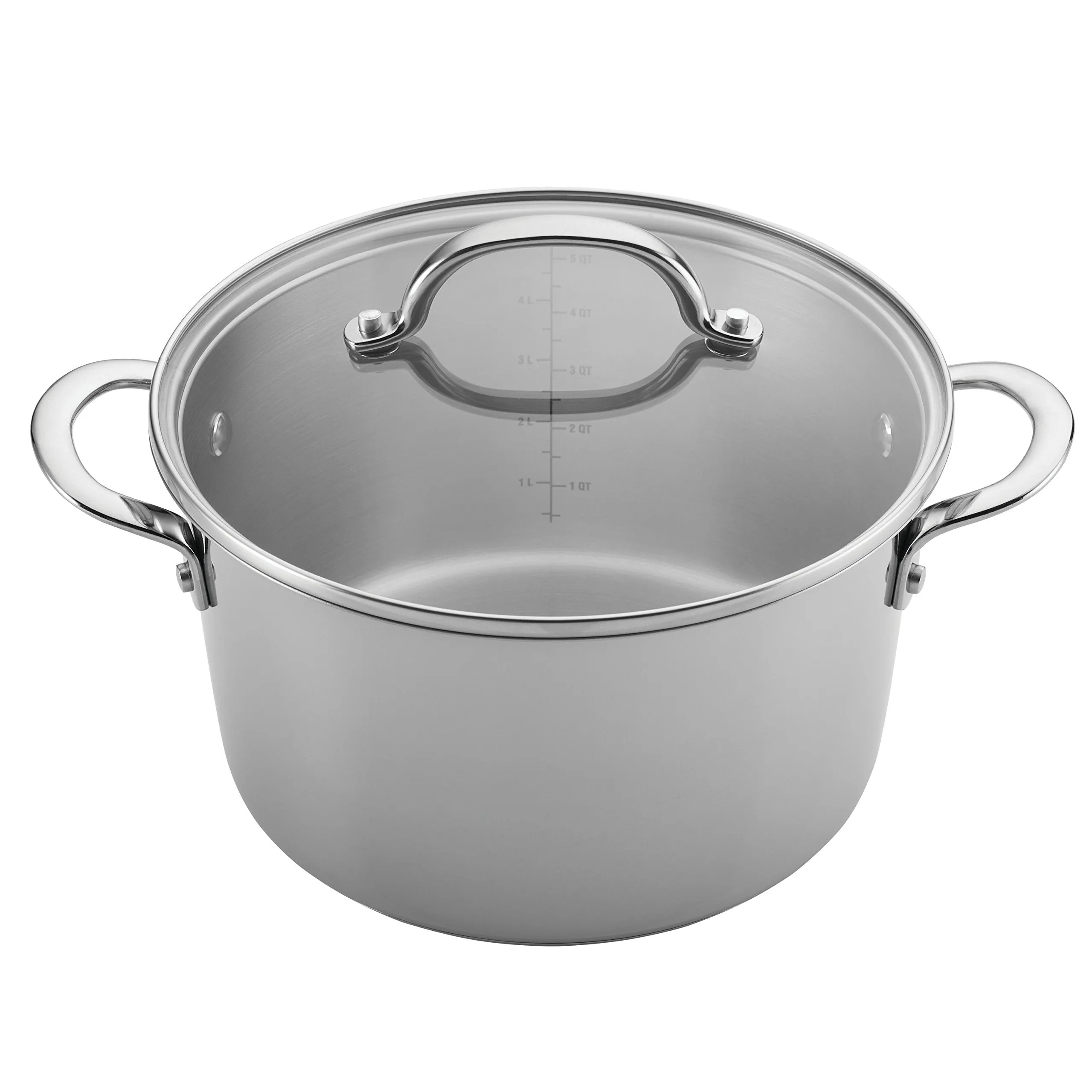Ayesha Curry Home Collection Stainless Steel Cookware Pots and Pans Set, 9 Piece