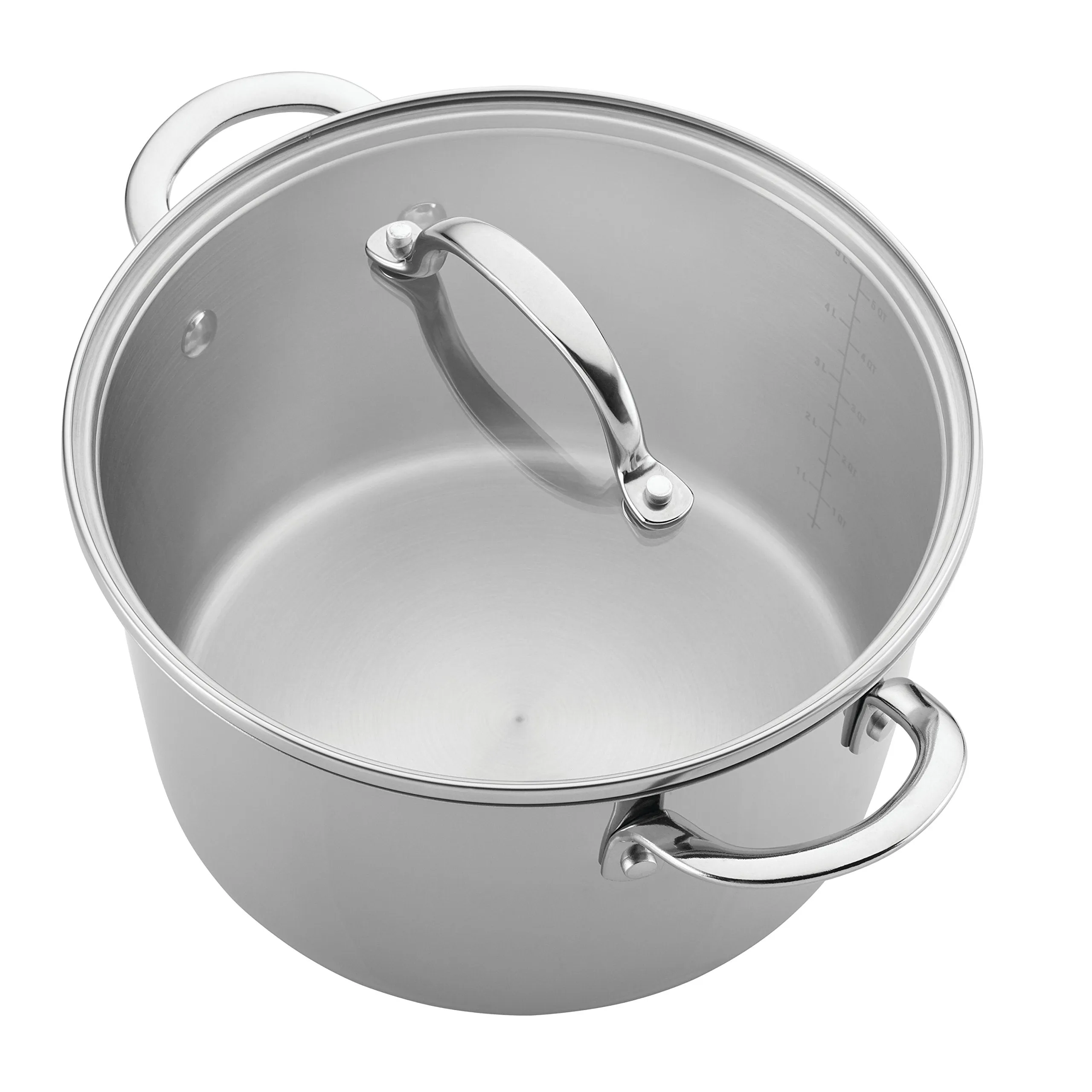 Ayesha Curry Home Collection Stainless Steel Cookware Pots and Pans Set, 9 Piece