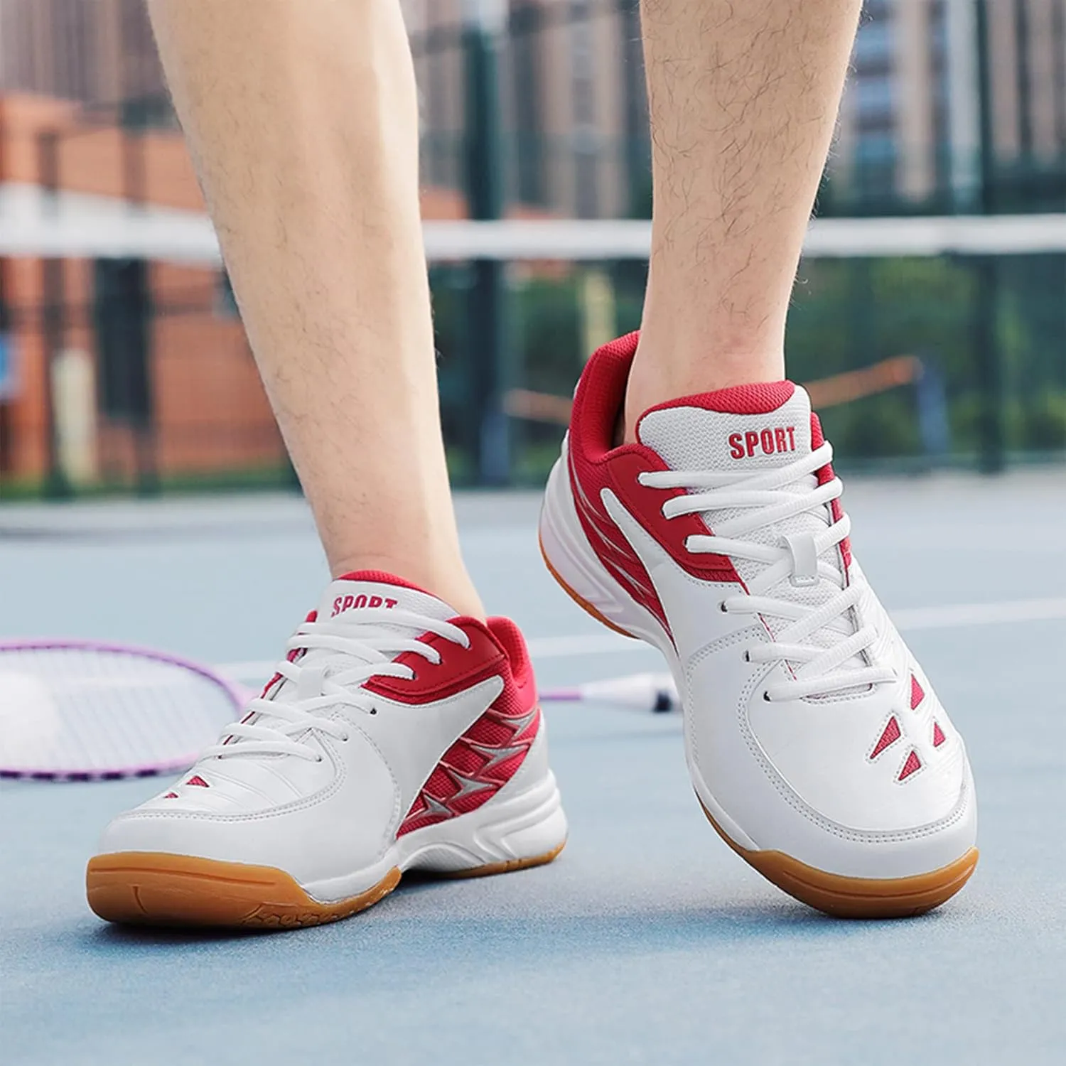 Badminton Shoes for Men's Women's Table Tennis Tennis Shoes Anti-Slip Wear-Resistant Comfort
