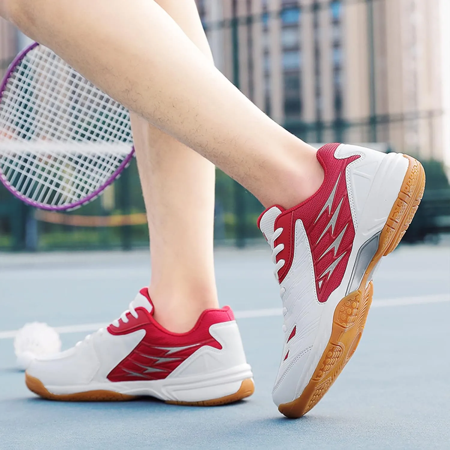 Badminton Shoes for Men's Women's Table Tennis Tennis Shoes Anti-Slip Wear-Resistant Comfort