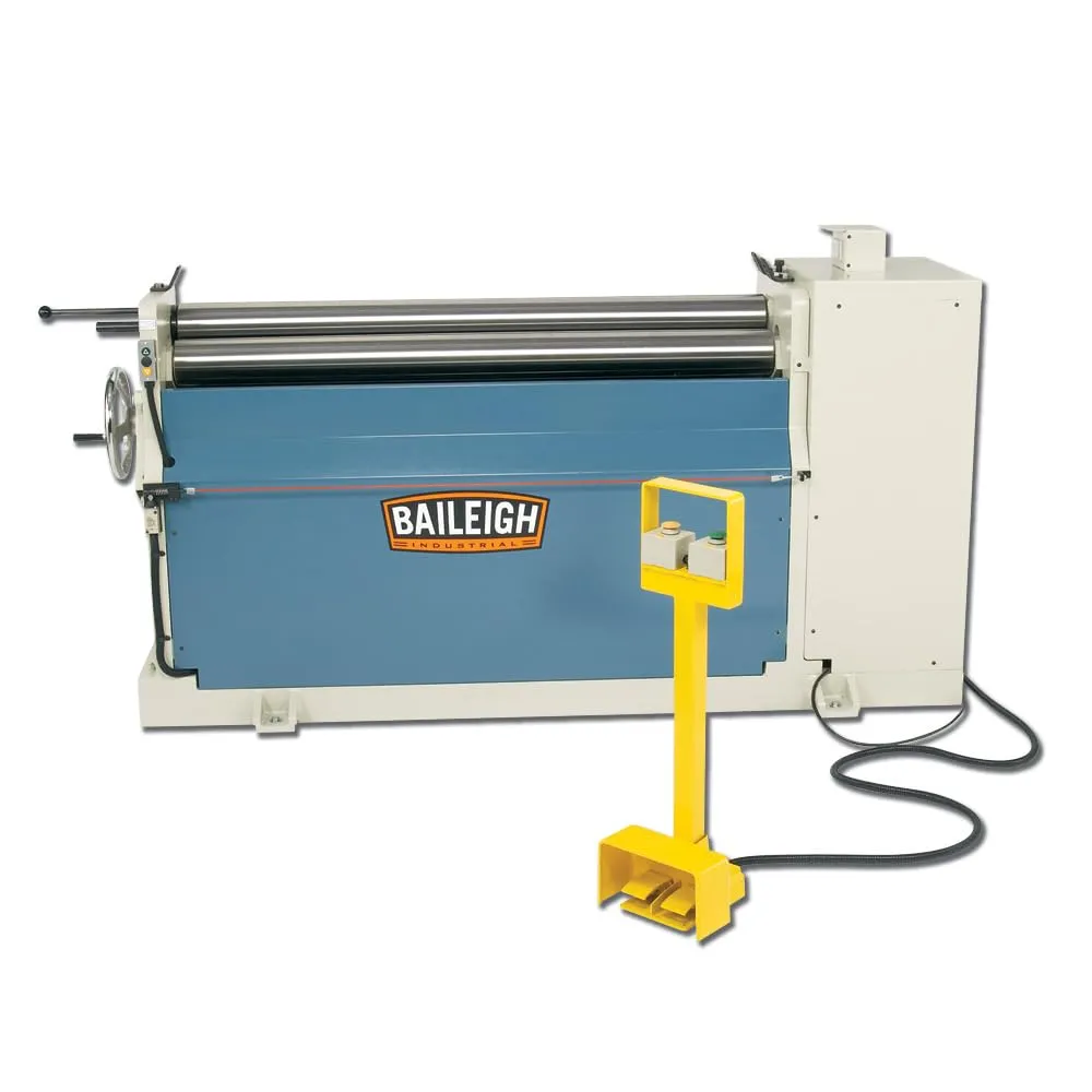 Baileigh 60-Inch Hydraulic Plate Roll, 10-Gauge Mild Steel, 2 HP, 3Ph 220V (PR-510)