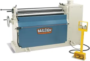 Baileigh PR-409 Hydraulic Plate Roll, 3-Phase 220V, 2hp Motor, 9-Gauge Mild Steel Capacity, 48" Forming Width