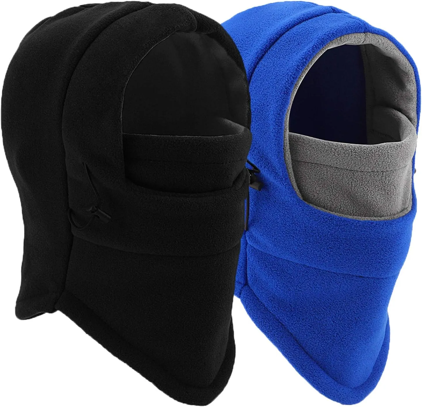 Balaclava Ski Mask 2 Pcs - Windproof Warmer Fleece Adjustable Winter Mask for Men Women