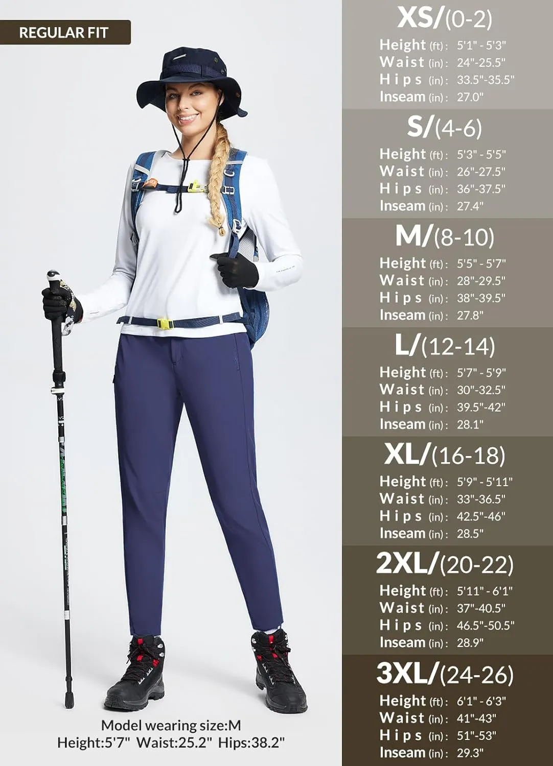 baleaf Women's Fleece Lined Snow Ski Pants Waterproof Windproof Softshell Insulated Slim Thermal Pants Zipper Bottom Leg
