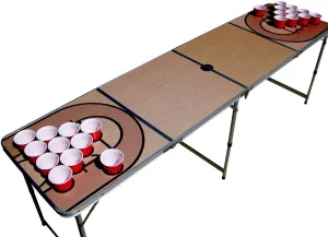 Basketball Court NBA Beer Pong Table with Predrilled Cup Holes