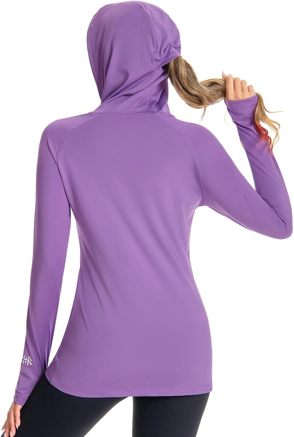 BASSDASH Women’s UPF 50  Hiking Fishing Hoodie UV Shirt Long Sleeve Outdoor Activewear Breathable Lightweight Stretch