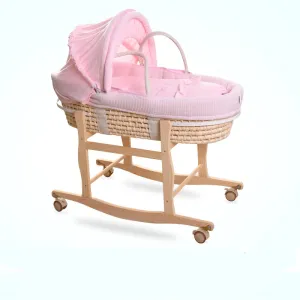 Bassinet Straw Futuristic Bed Baby Knitting Hand Portable Natural Reliable shipping Crib