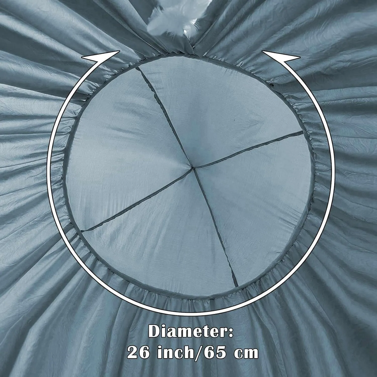 Bed Canopy for Kids, Round Dome Kids Mosquito Net Indoor Outdoor Castle Hanging House Decoration Reading Nook Kids Playing Home Decoration(Ashy Blue)