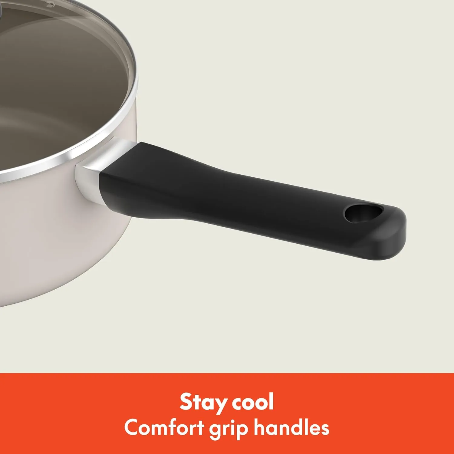 bella 21 Piece Kitchen Set with EverGood™ Ceramic Nonstick Coating​, Dishwasher & Oven Safe, All Stovetops Compatible, Tempered Glass Lids & Cool Touch Handles, Oatmilk