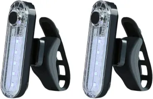 BESPORTBLE 2pcs Rear Cycling Light Rechargeable Safety Warning Night Riding Compact Waterproof